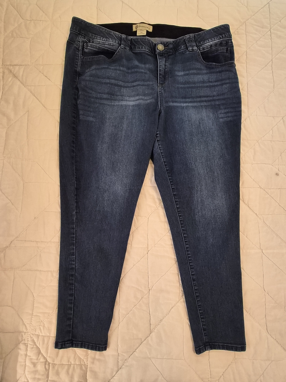 Democracy 'Ab Tech' High-Rise Skinny Jeans w/ Comfort Waistband -Size 20W